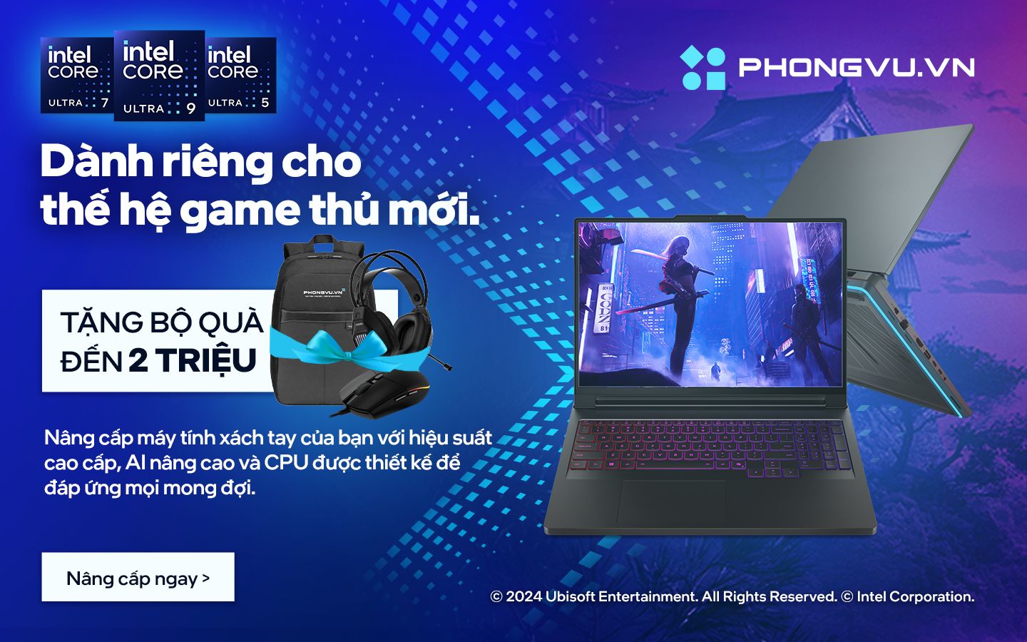 Mua ngay laptop gaming Intel tặng bộ quà trị giá đến 2 triệu tại Phong Vũ 1 Mua ngay laptop gaming Intel tặng bộ quà trị giá đến 2 Triệu tại Phong Vũ