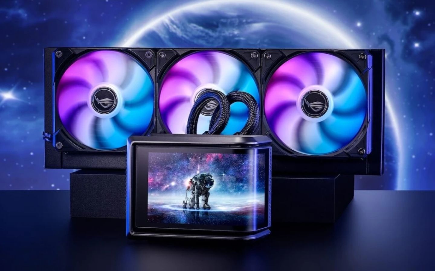 ASUS ROG RYUO IV SLC 360 ARGB là tản nhiệt nước AIO với radiator 360mm và bơm tốc độ 3200 RPM