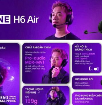 Sony ra mắt INZONE H6 Air với âm thanh 360 Spatial Sound Sony ra mắt INZONE H6 Air với âm thanh 360 Spatial Sound