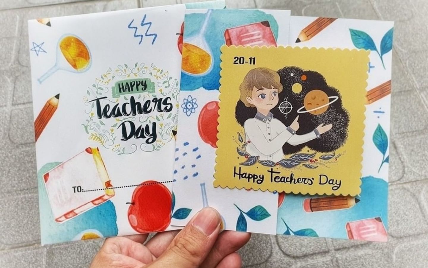 Thiệp handmade dễ thương, gửi gắm yêu thương