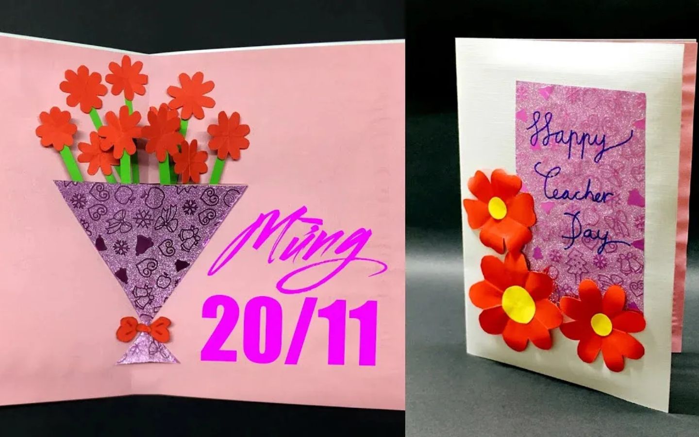 Hoa giấy nổi, tri ân ngày 20/11