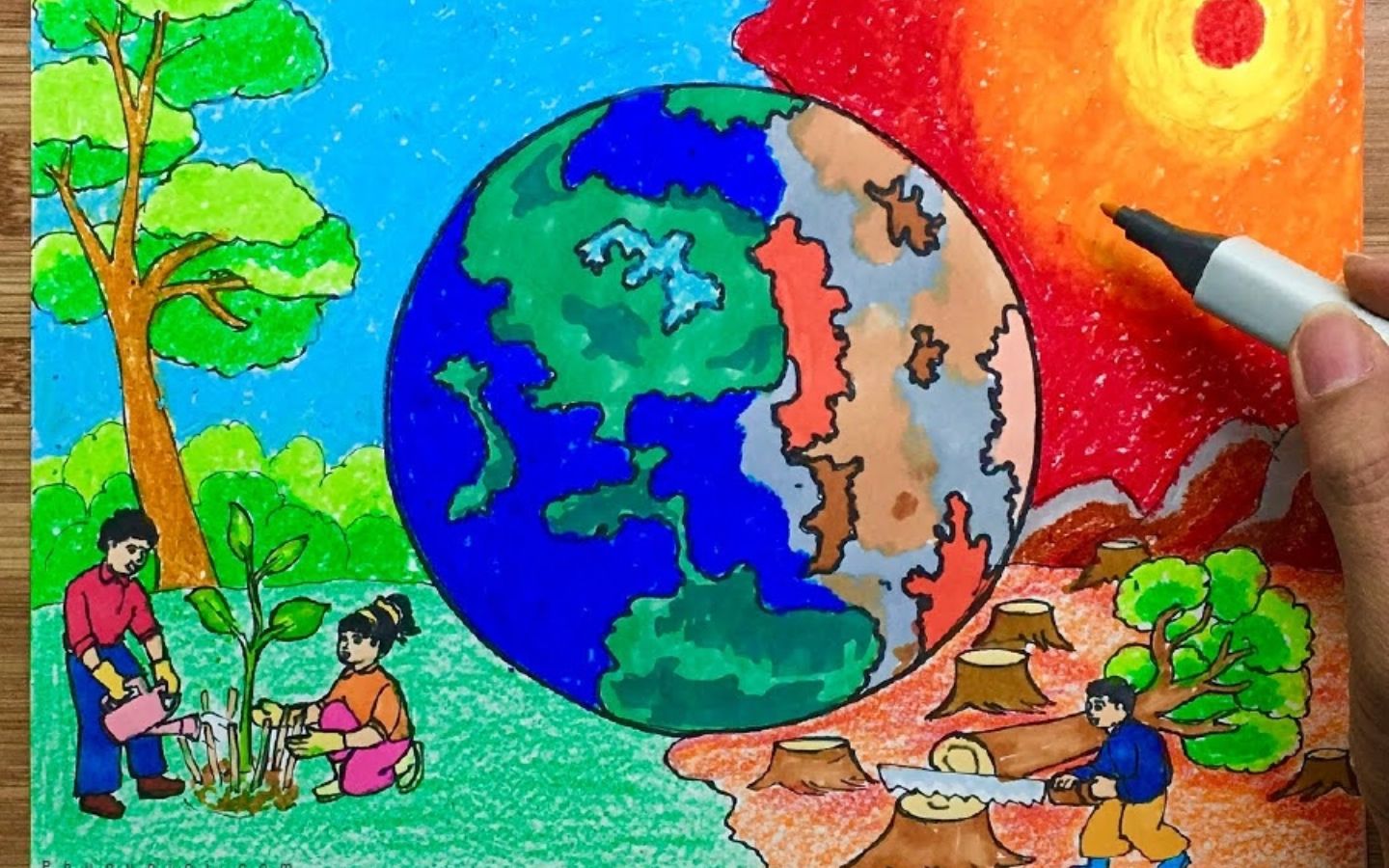 Vẽ nên tương lai xanh