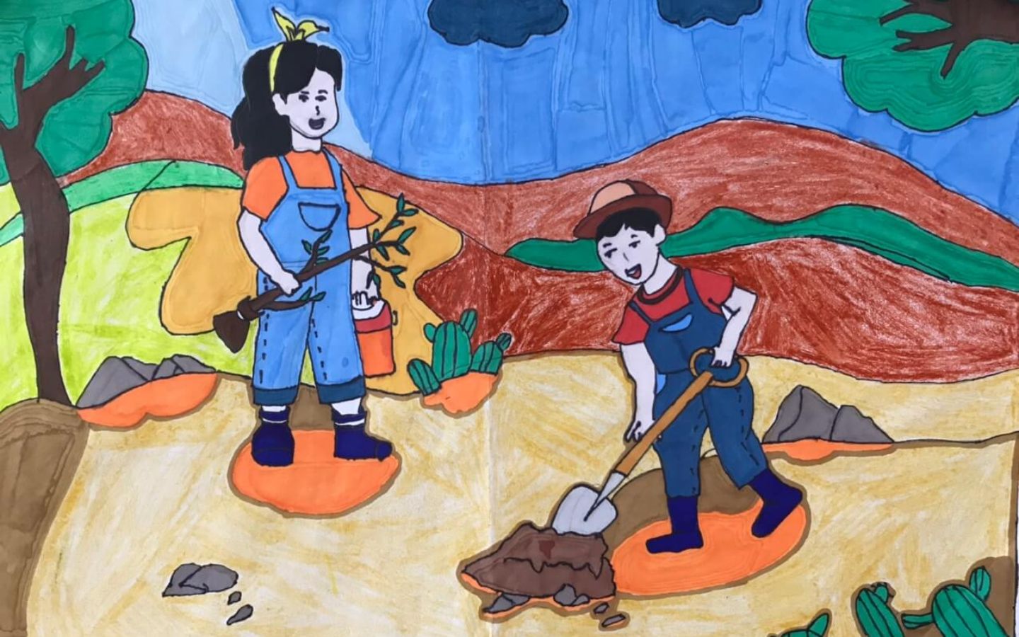 Cấy cây, hồi sinh đất mẹ