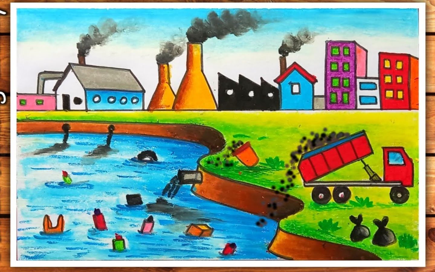 Rác thải đổ xuống sông