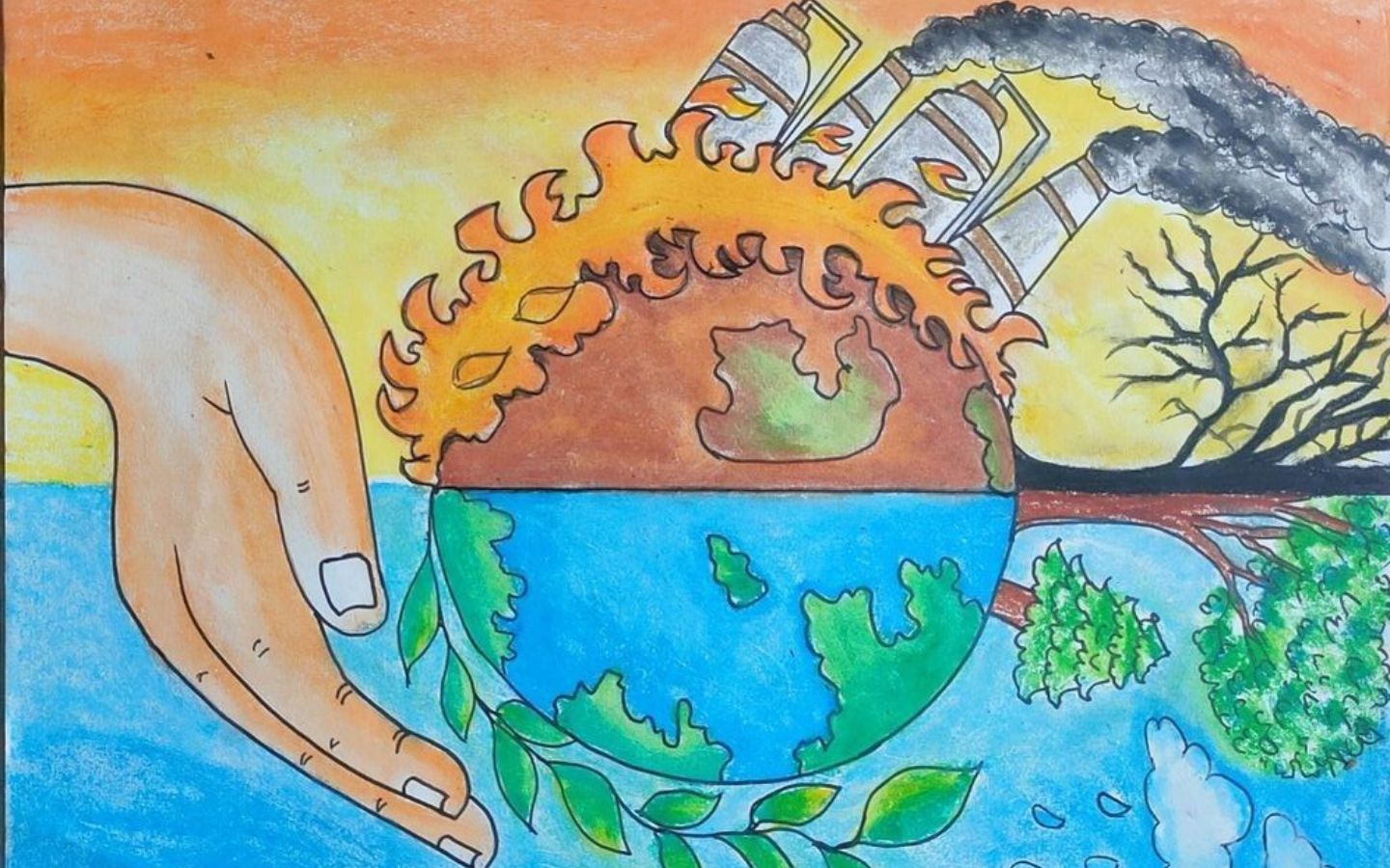 Bàn tay nâng đỡ đất