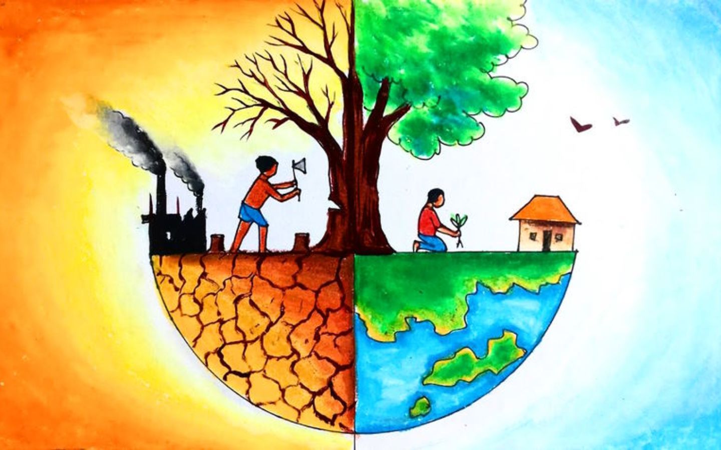 Đất lành, cây xanh che