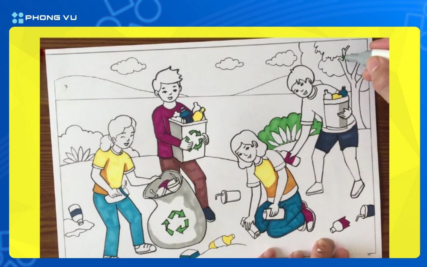 Bắt đầu tô màu