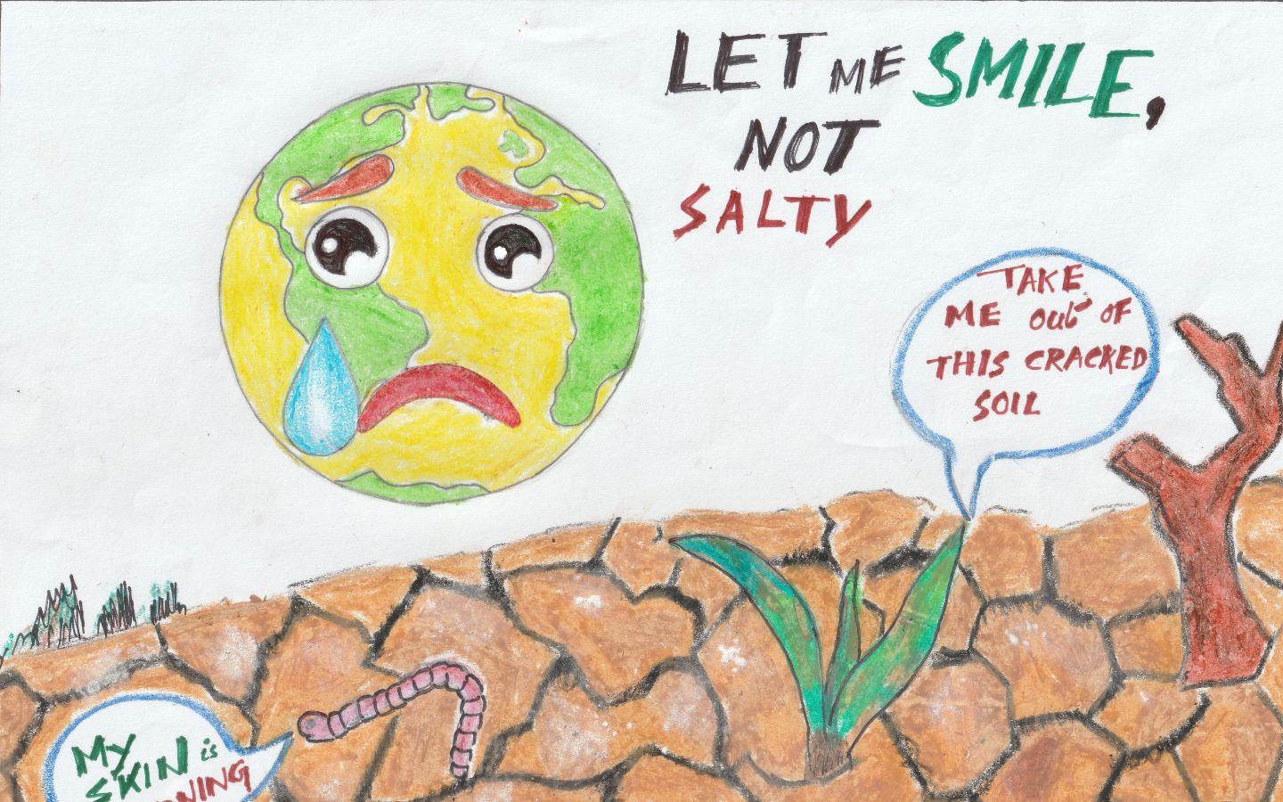 Trái Đất khóc vì khô cằn