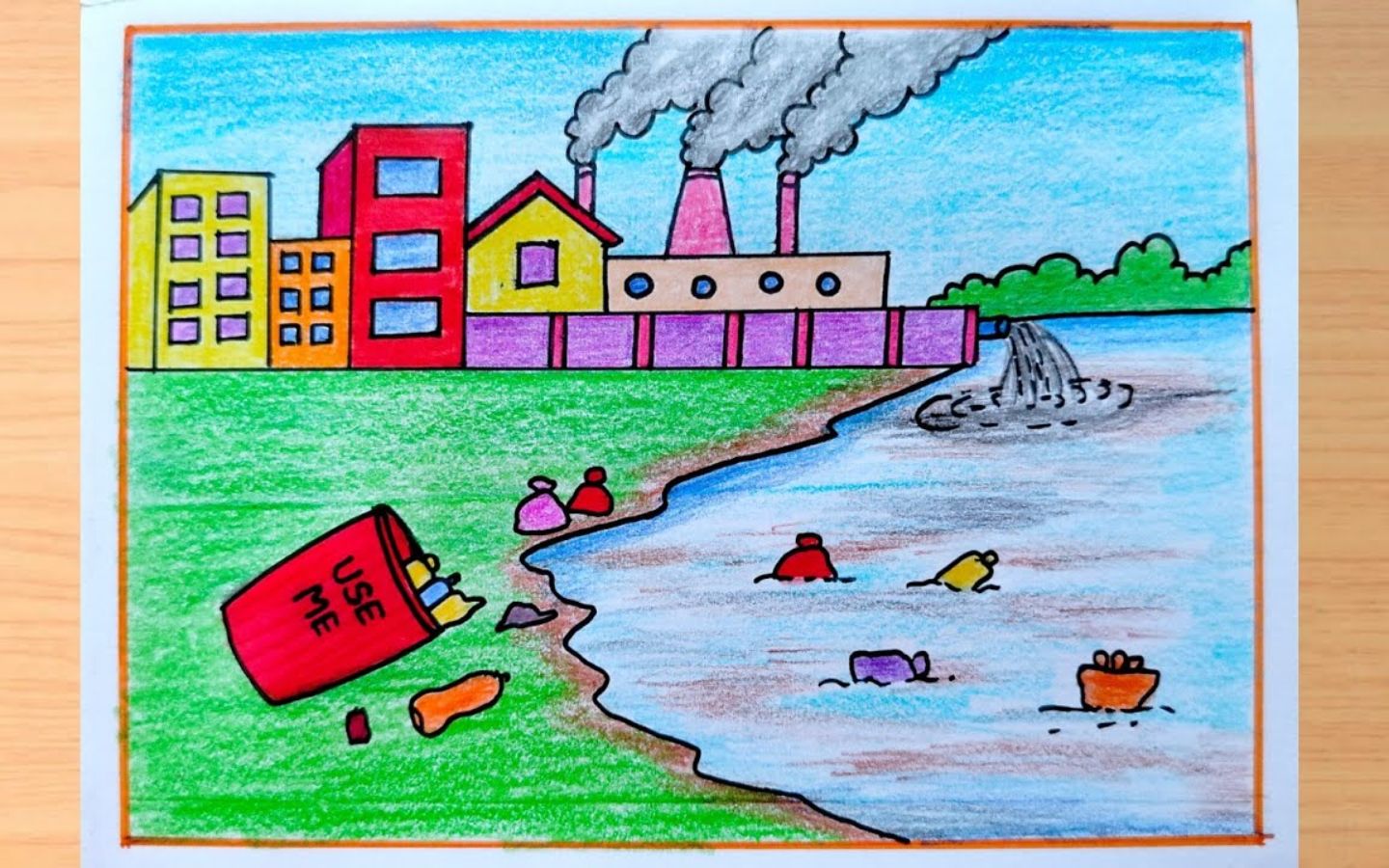 Nước thải đỏ độc hại