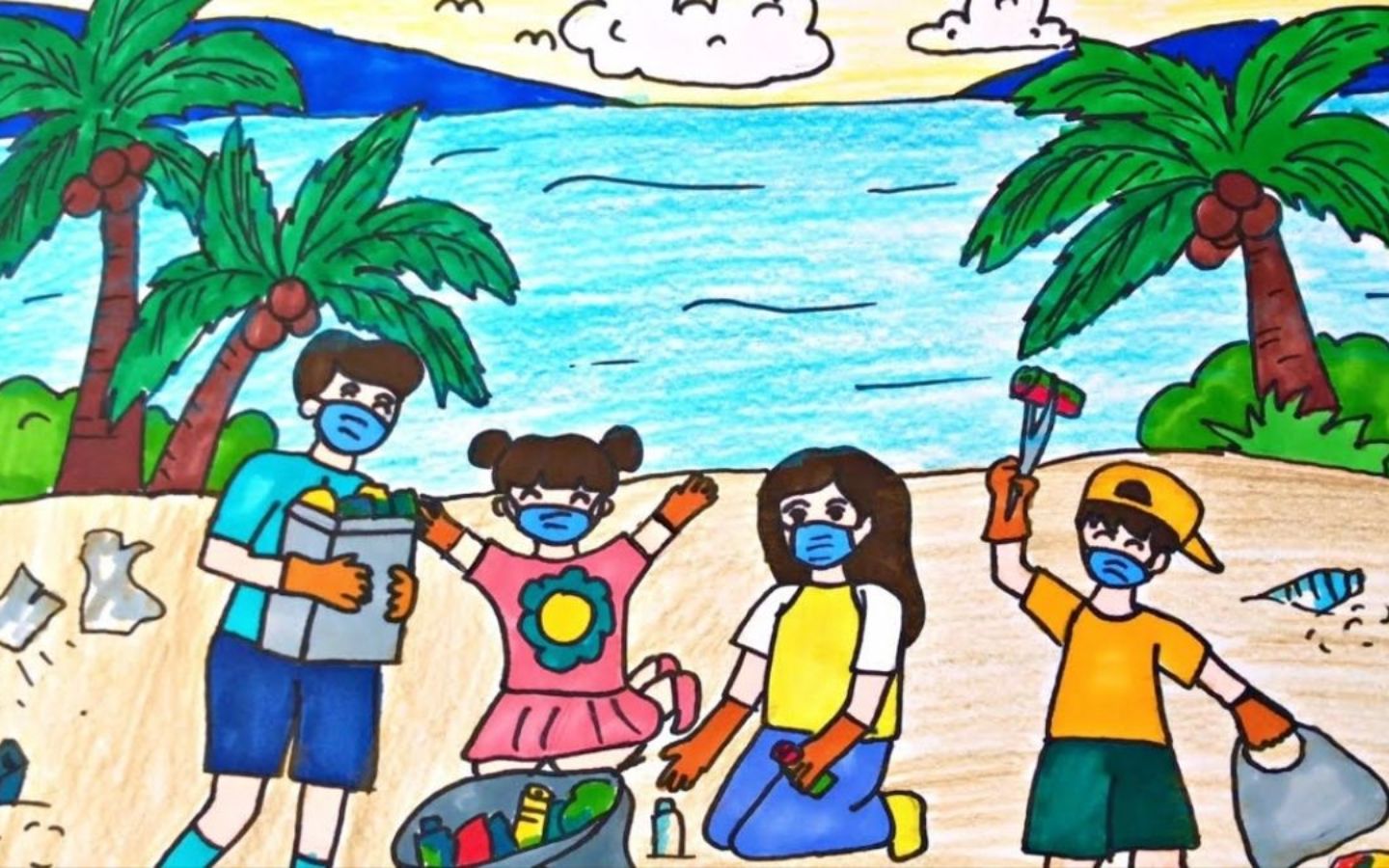 Làm sạch bờ biển