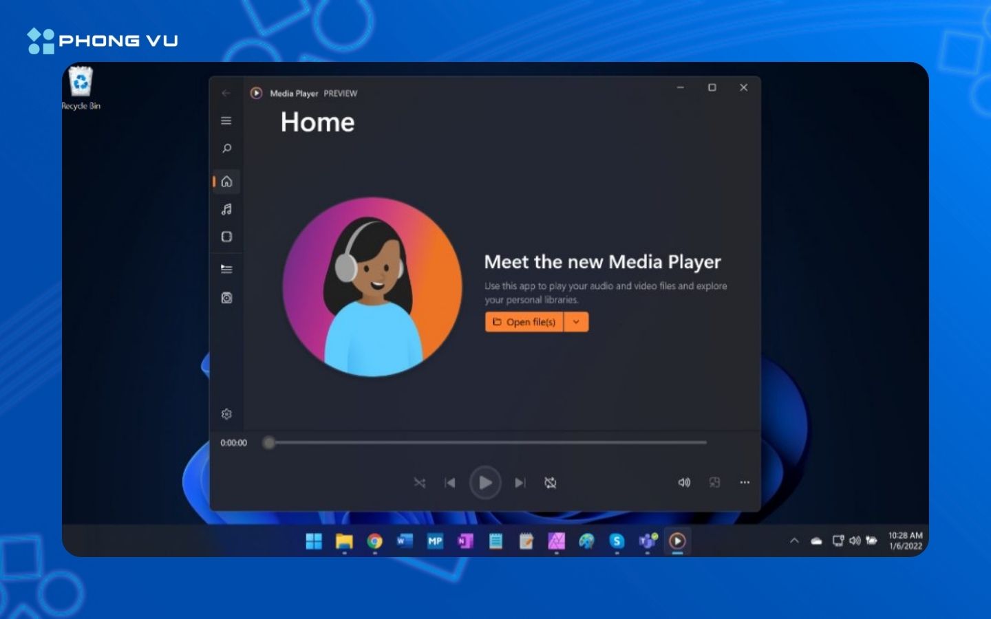 Windows Media Player giờ trông như thế này