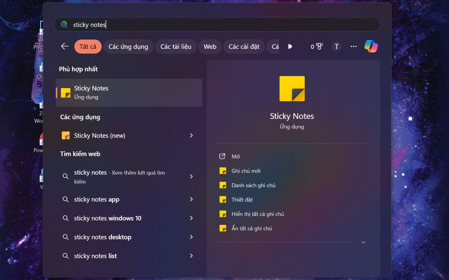 Cách tạo ghi chú trên màn hình máy tính đơn giản nhất 1 Cách tạo ghi chú trên màn hình máy tính bằng Sticky Notes