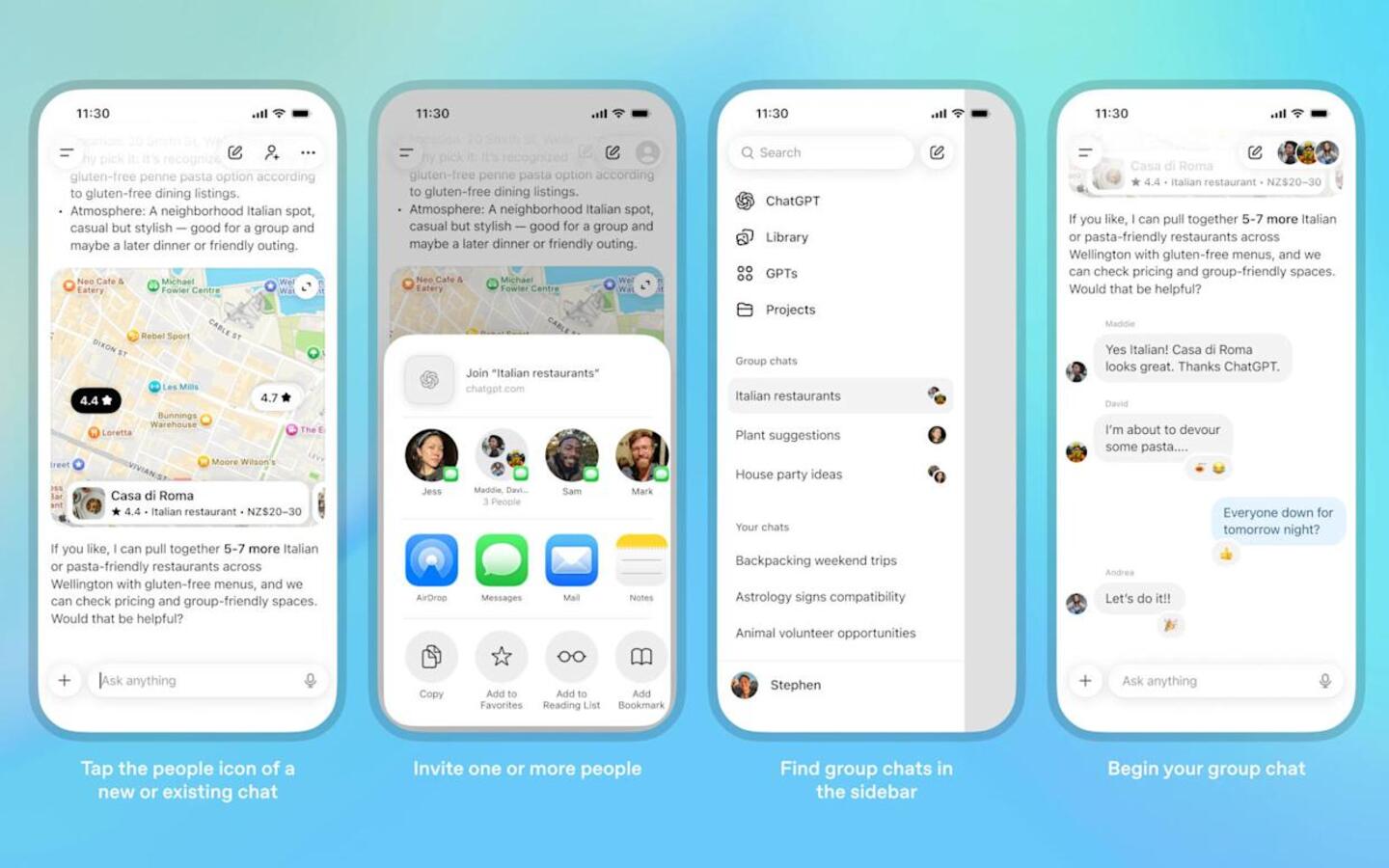 Chat GPT thử nghiệm tính năng trò chuyện nhóm tối đa 20 người 1 Chat GPT thử nghiệm tính năng trò chuyện nhóm tối đa 20 người