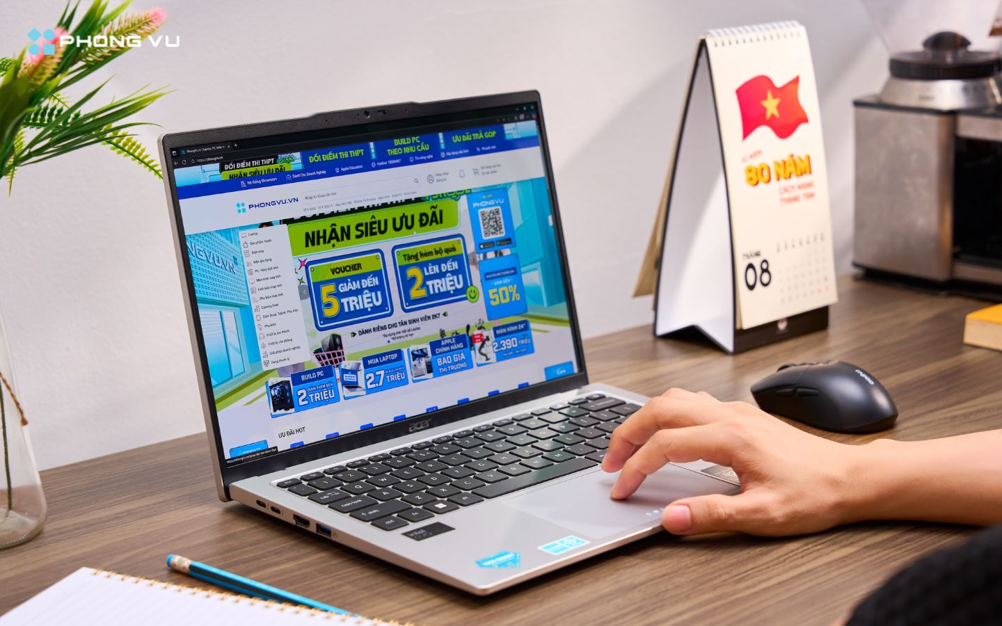 Laptop trang bị 16GB RAM LPDDR5X hàn chết nên không thể nâng cấp