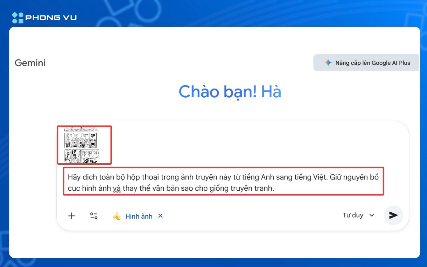 Nhập prompt yêu cầu dịch truyện