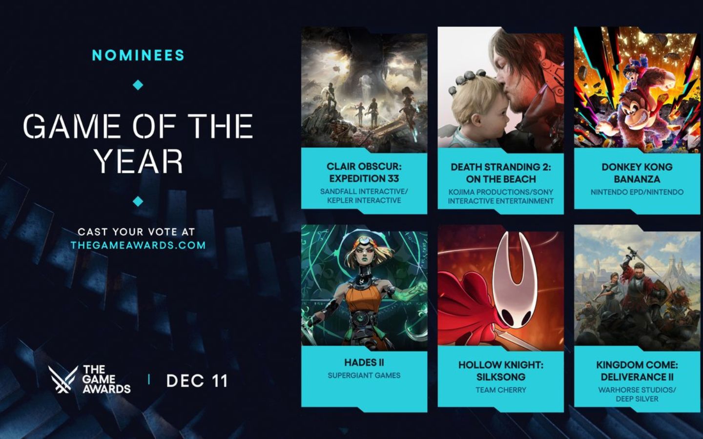 Top 6 game đề cử giải GOTY 2025 tại The Game Awards 1 6 tựa game lọt top đề cử Game Of The Year 2025