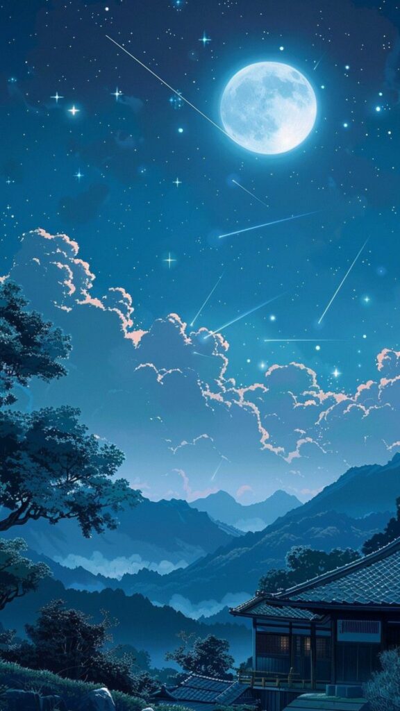 Trăng bạc lướt sóng biển đêm sâu