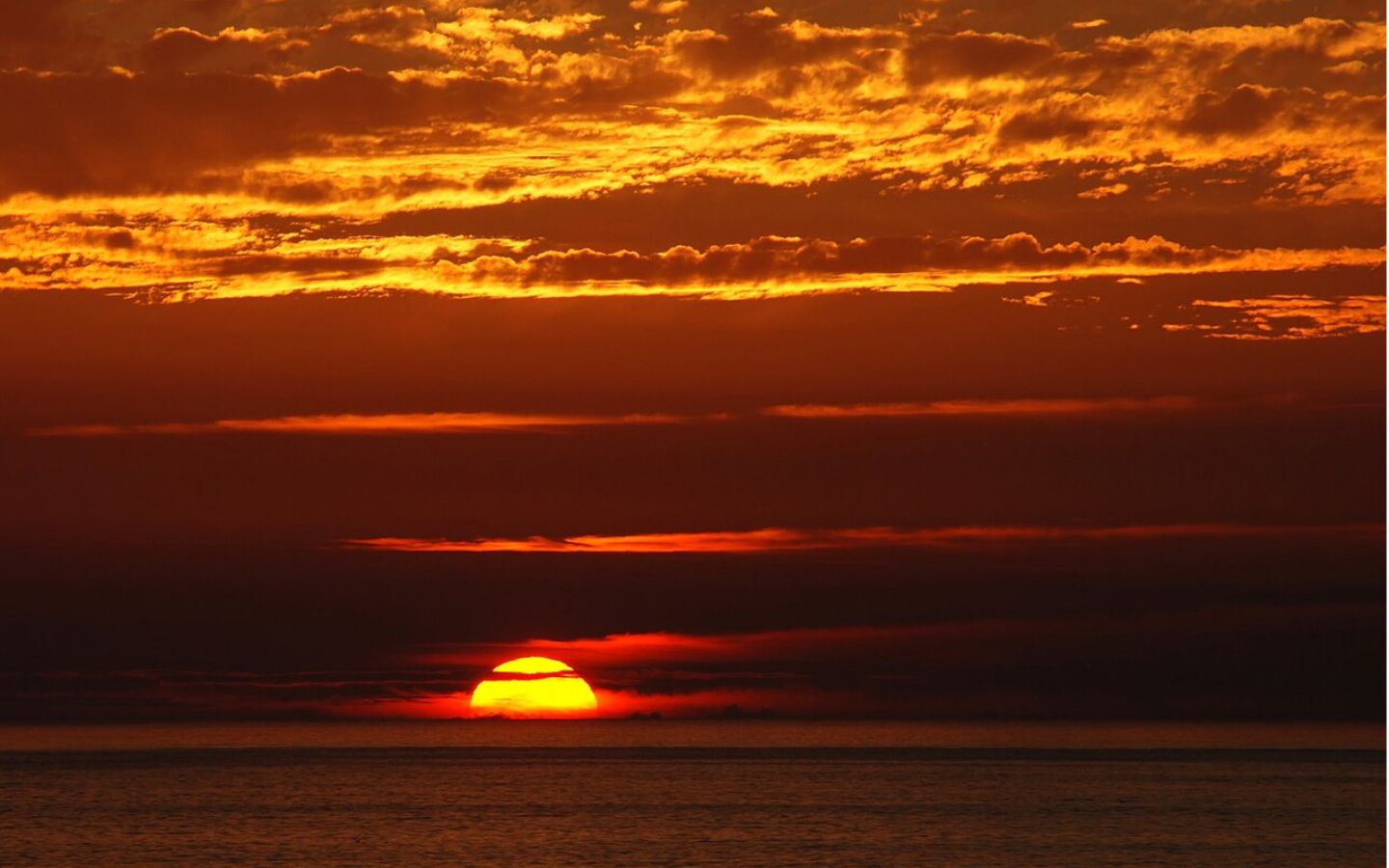 Hoàng hôn tĩnh lặng trên mặt nước