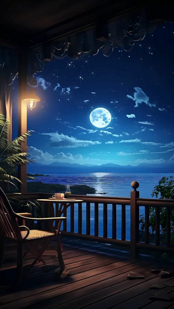 Nguyệt quang huyền ảo ban công nhỏ