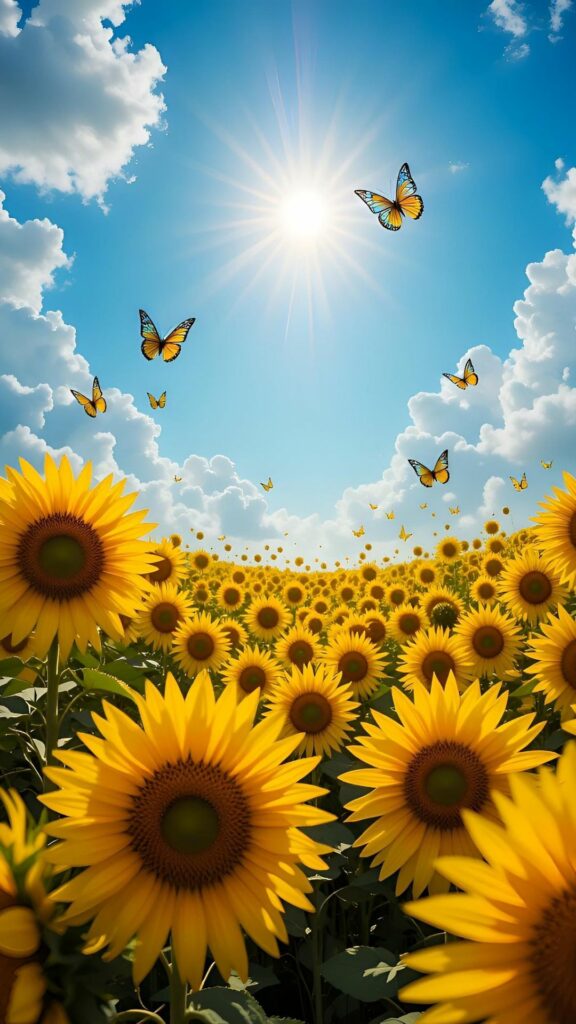 Hướng dương đón nắng