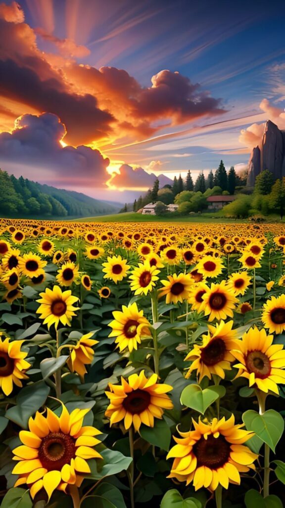 Cánh đồng ngập nắng