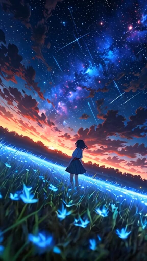 Đứng giữa đồng hoa đón sao băng