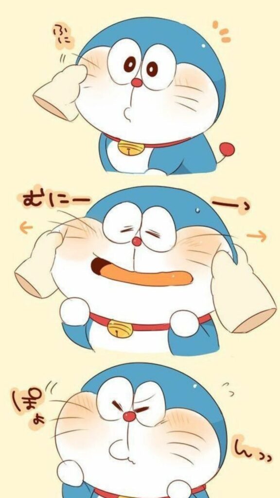 Doraemon đáng yêu với đôi má bánh bao