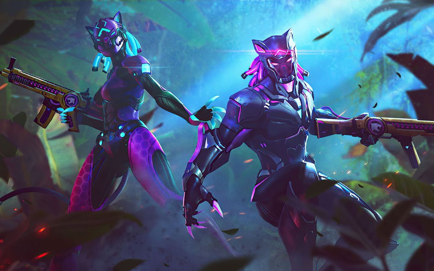 Ảnh nền nhân vật Free Fire mặc áo giáp công nghệ, cuốn hút