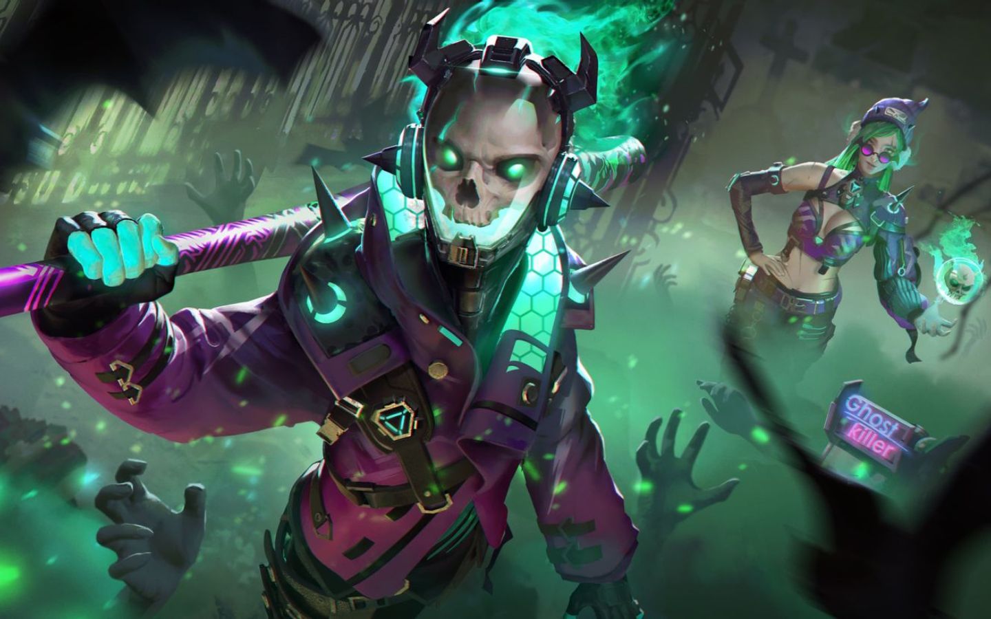 Ảnh nền Free Fire phong cách street style, nhân vật đeo mặt nạ cực bí ẩn