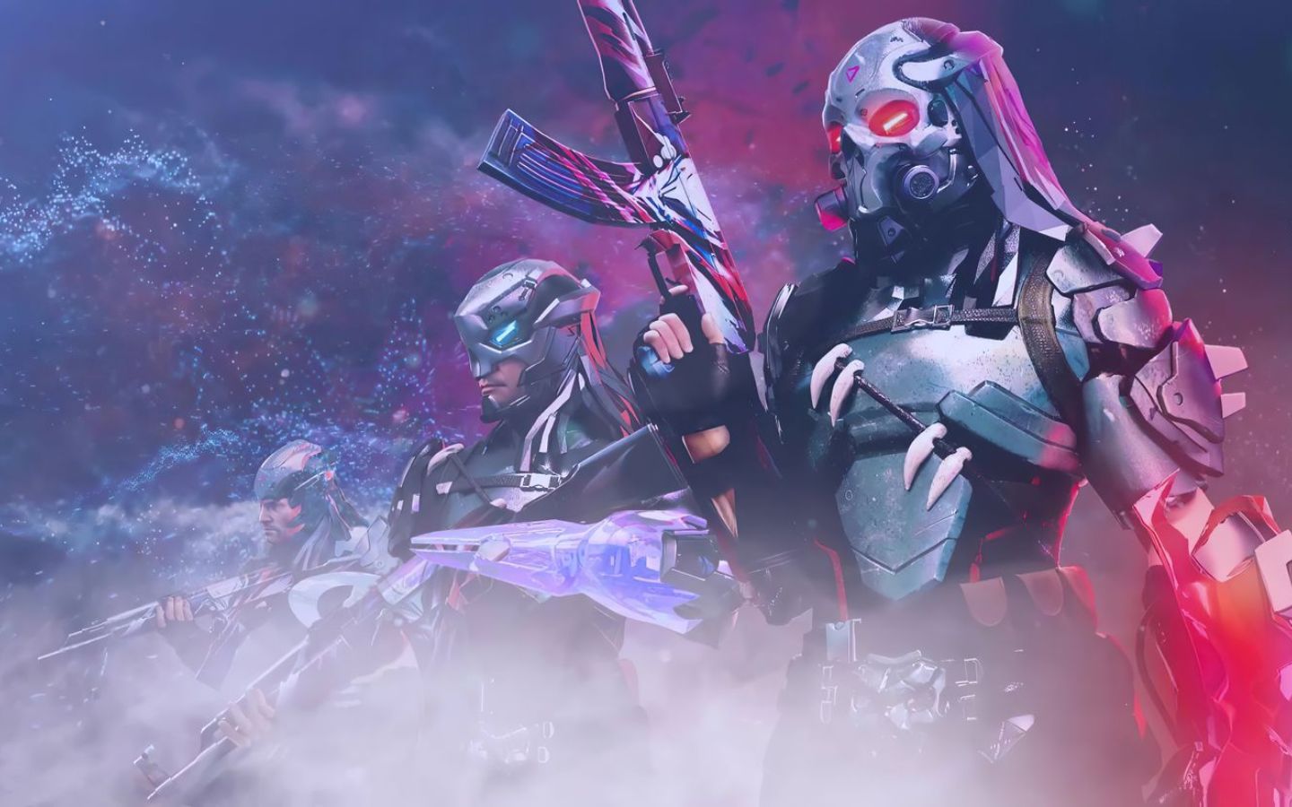 Hình nền Free Fire ấn tượng với tia sáng và hiệu ứng năng lượng quanh nhân vật