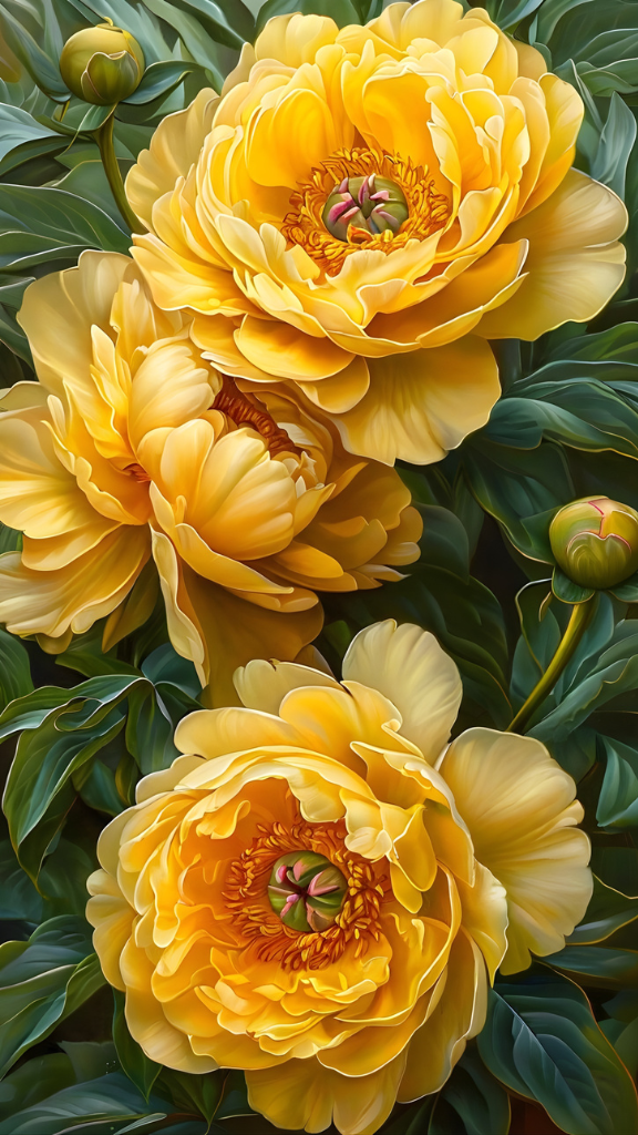 Mẫu đơn vàng - biểu tượng cho tình yêu nhiệt huyết 