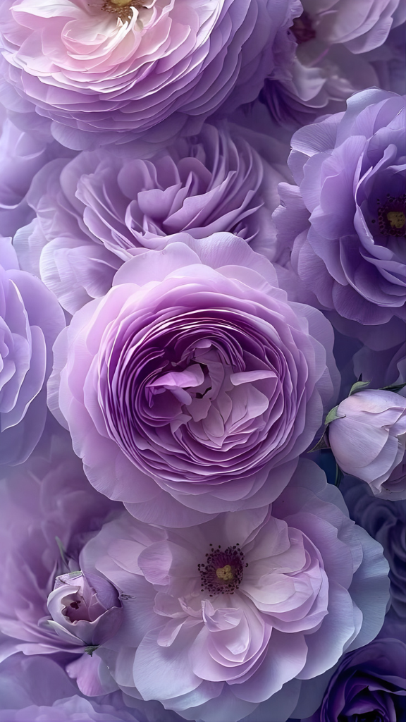 Mãu đơn tím quyền uy không rời mắt