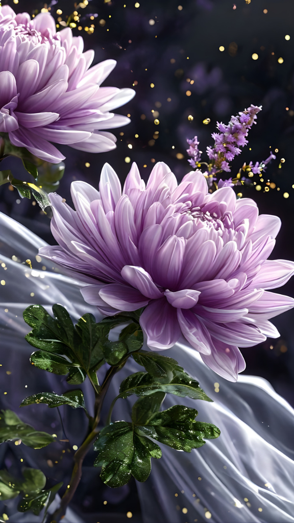 Hình nền hoa mẫu đơn màu tím lãng mạn