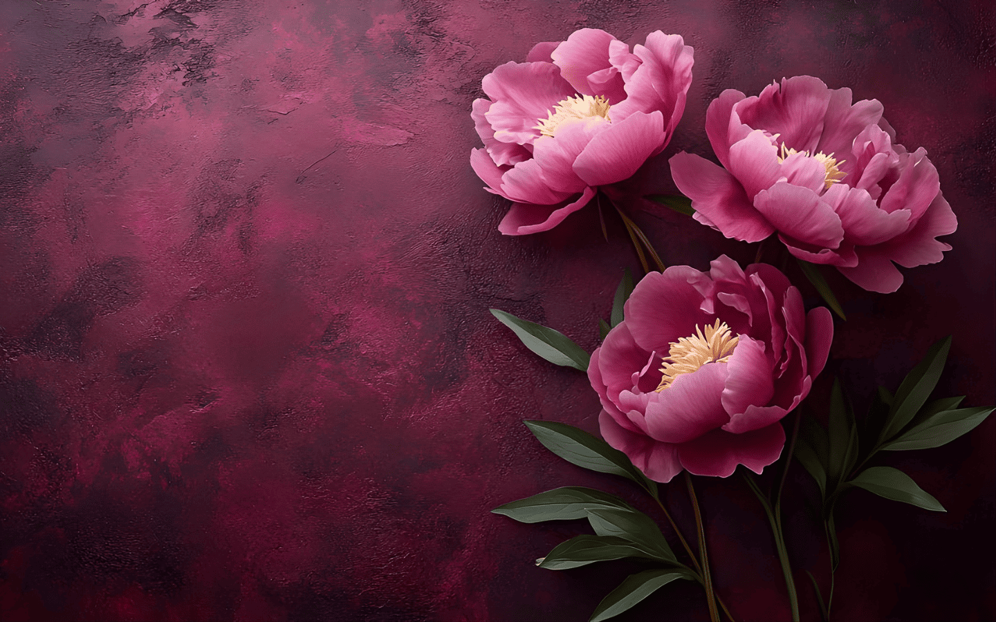 Hình nền mẫu đơn hồng tỏa sáng