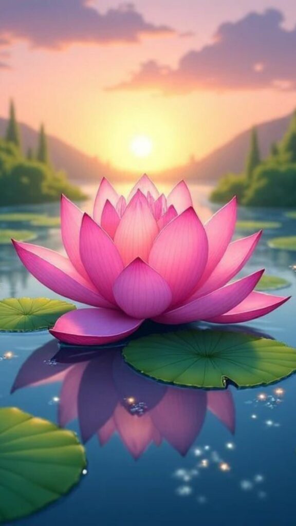 Sen vươn mình, giữa làn nước trong