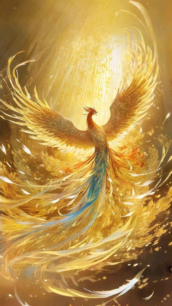 100+ Hình nền mệnh Kim may mắn, thu hút tài lộc cho nam, nữ 54 Phượng hoàng vàng ngọc cao quý