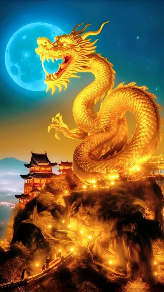 100+ Hình nền mệnh Kim may mắn, thu hút tài lộc cho nam, nữ 56 Rồng vàng ngự trị cung điện