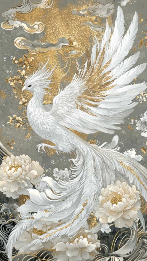 100+ Hình nền mệnh Kim may mắn, thu hút tài lộc cho nam, nữ 3 Phượng hoàng ngọc trắng thuần khiết