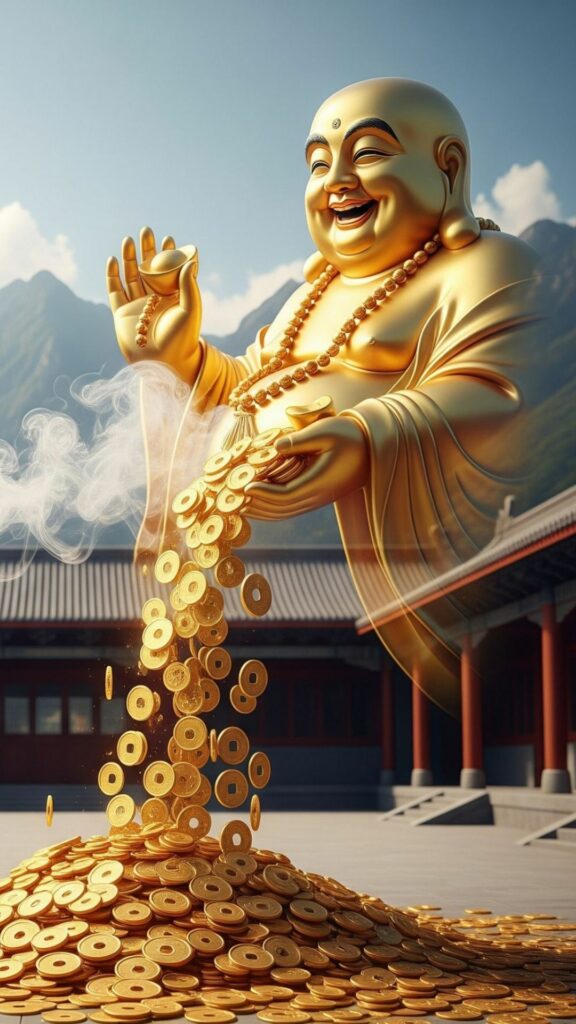 100+ Hình nền mệnh Kim may mắn, thu hút tài lộc cho nam, nữ 36 Phật Di Lặc ban phước lành