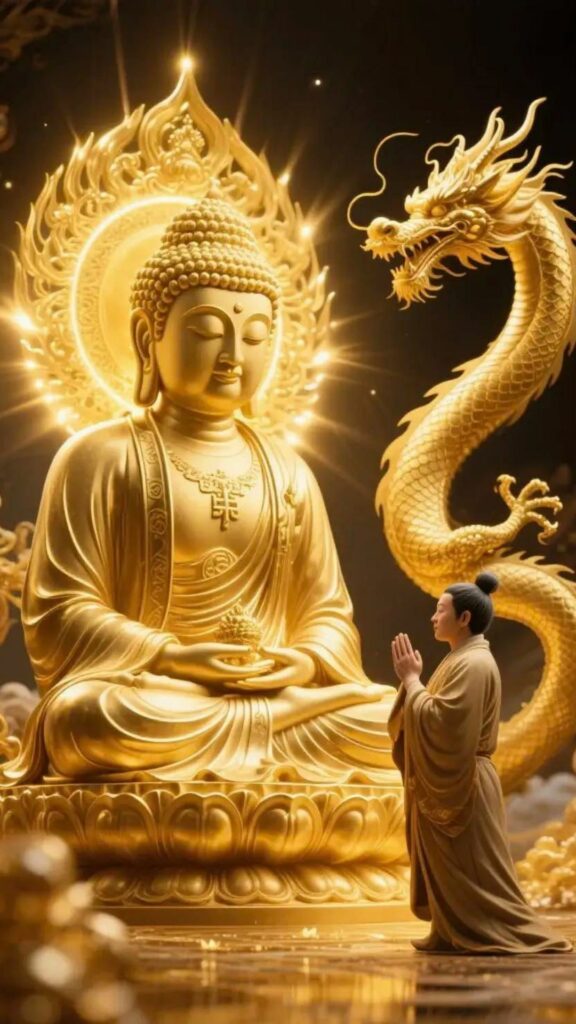 100+ Hình nền mệnh Kim may mắn, thu hút tài lộc cho nam, nữ 64 Tượng Phật đứng Rồng linh thiêng