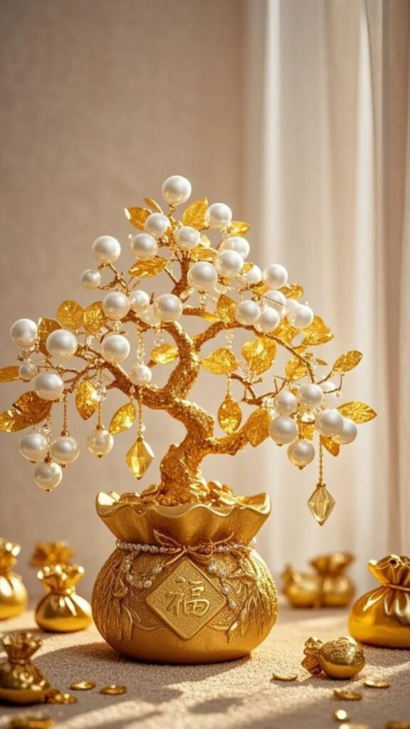 100+ Hình nền mệnh Kim may mắn, thu hút tài lộc cho nam, nữ 22 Cây vàng kết ngọc sung túc