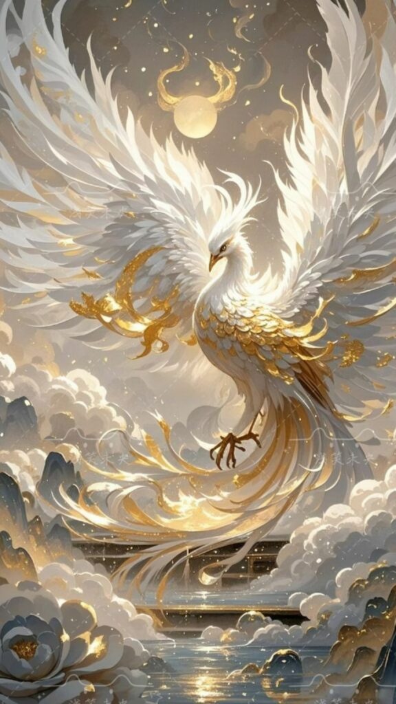 100+ Hình nền mệnh Kim may mắn, thu hút tài lộc cho nam, nữ 9 Phượng hoàng tung cánh rực rỡ