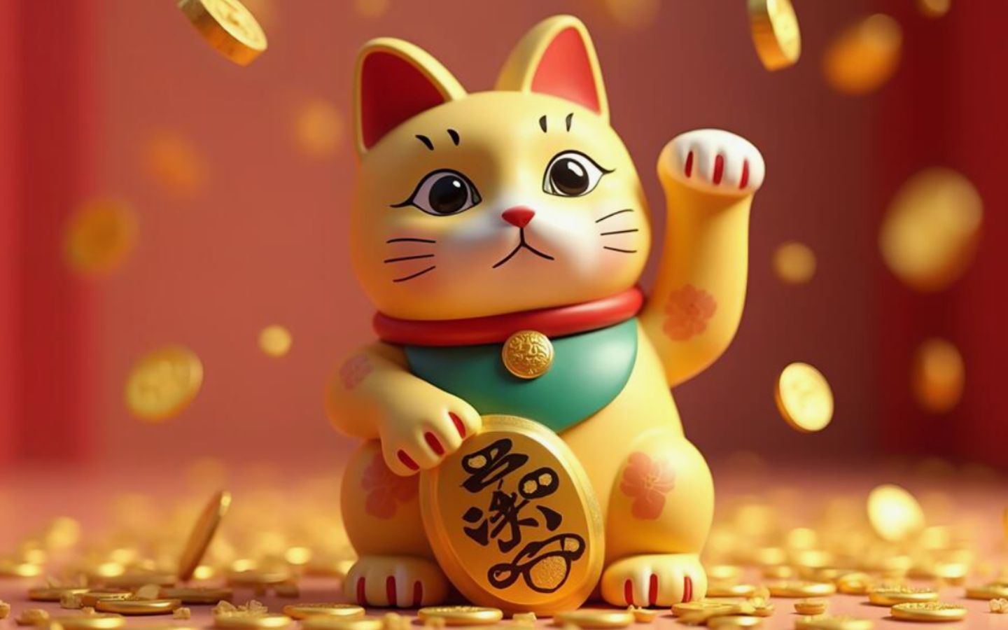 Mèo thần tài vẫy gọi lộc vàng