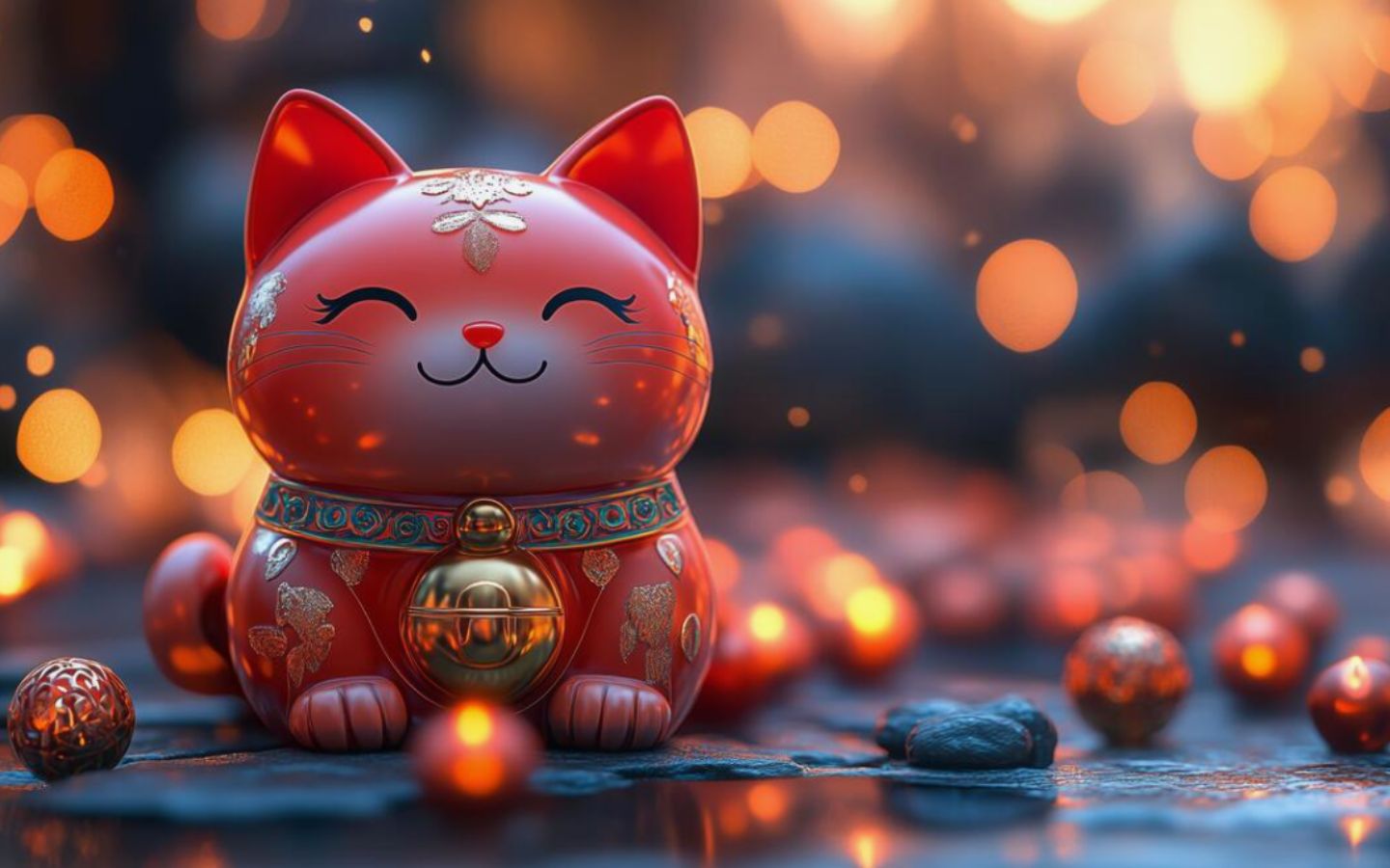 Mèo chiêu tài nhỏ xinh viên mãn