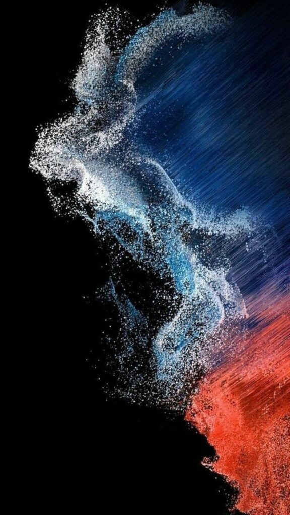 Hạt sáng xanh đỏ chuyển động