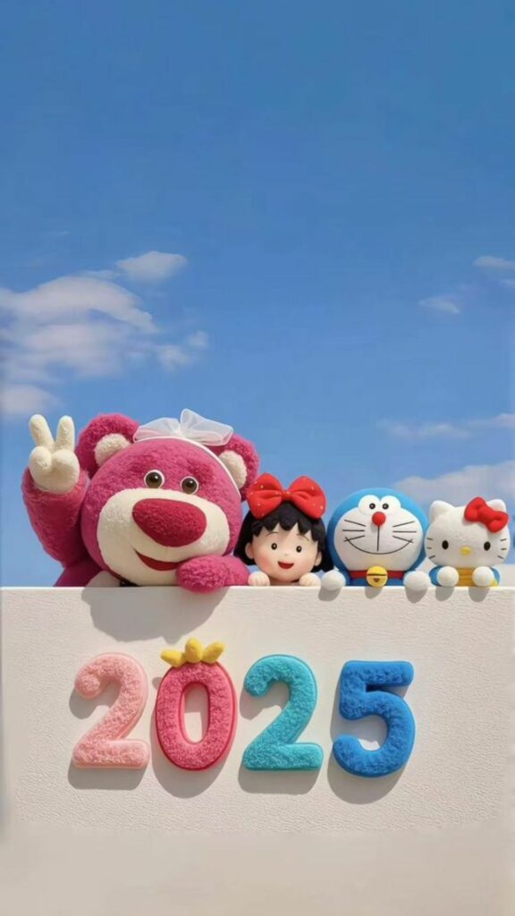 Gấu doremon hello kitty 2025