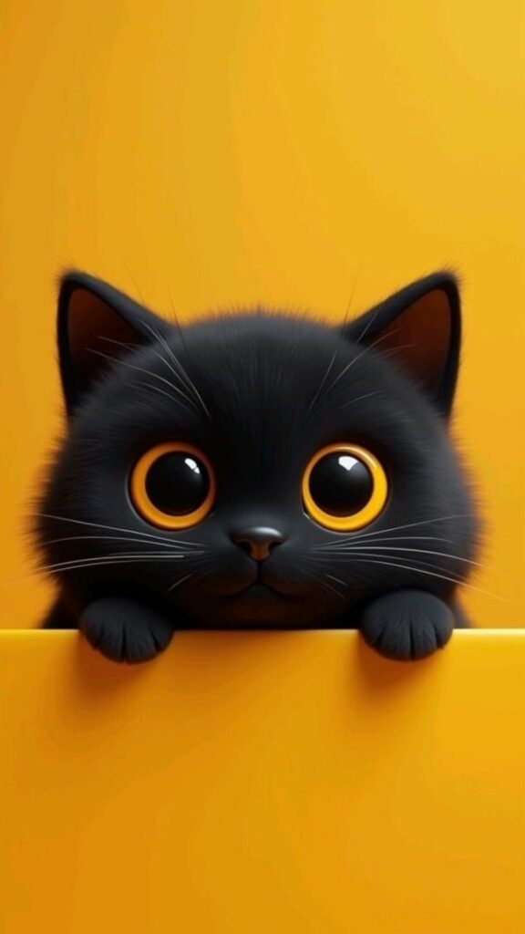 Mèo đen dễ thương