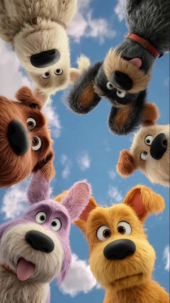 Chó hoạt hình nghịch ngợm