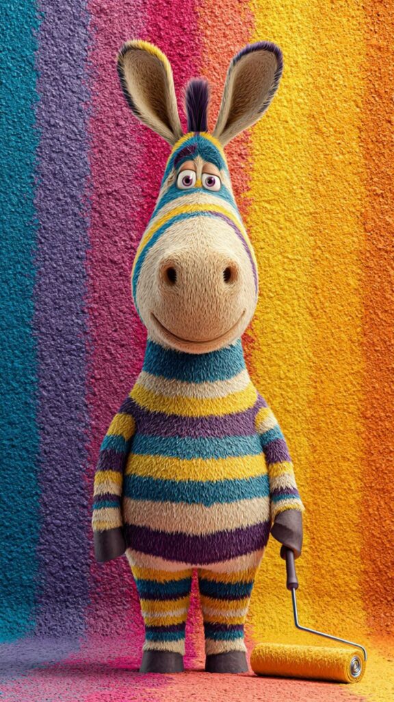 Ngựa vằn nhiều màu sắc