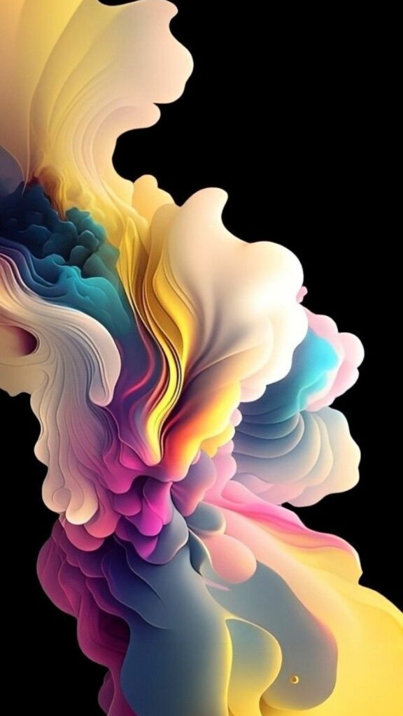 Mây màu trừu tượng